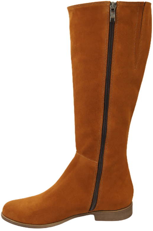 Obuv Dámské červené kožené velurové boty 153 ElitaBut