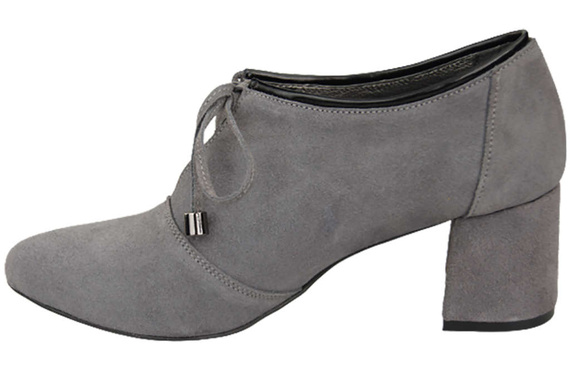 Dámská obuv Ash leather Velour polobotky 183 ElitaBut