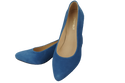 Dámská obuv Blue Suede Natural Leather Decorative Heel 158 With ElitaBut