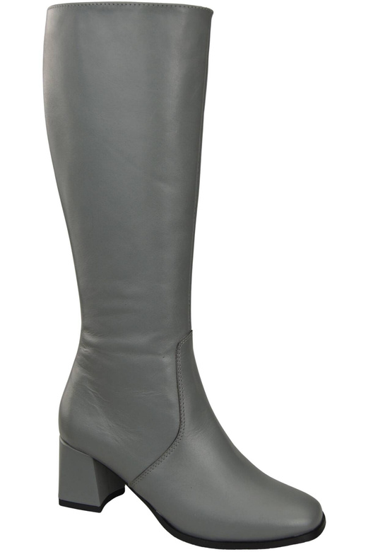 Pohodlná obuv Dámské kozačky na nízkém podpatku Ash přírodní kůže 212 ElitaBut