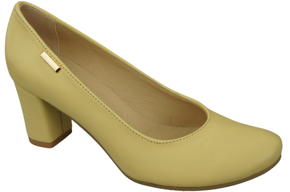 Obuv Classic Women's Banana Natural Leather Almond Nose pumps 201 ElitaBut