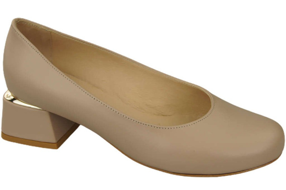 Dámská obuv Dámské lodičky Přírodní kůže 159 Cappuccino Lico ElitaBut