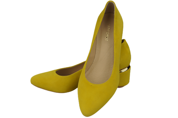 Dámské lodičky Lemon z přírodní semišové kůže 143 Z ElitaBut