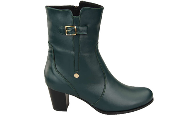 Dámské kozačky Malachite zateplené přírodní kůže 882 Z ElitaBut