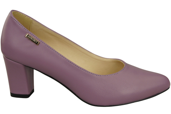 Klasické hladké boty Dámské lodičky Lila z přírodní kůže 213 ElitaBut