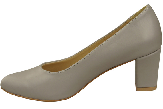 Klasické hladké boty Dámské lodičky Light Ash Natural Leather 213 ElitaBut