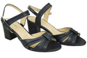 Dámská obuv Navy Blue Sandály Natural Leather 168 ElitaBut