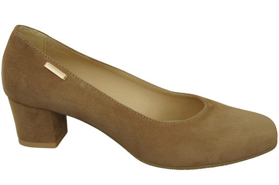 Pohodlná dámská obuv Olive Natural Leather Suede 172 od ElitaBut