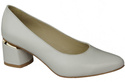 Dámská obuv White Natural Leather pumps 143 ElitaBut