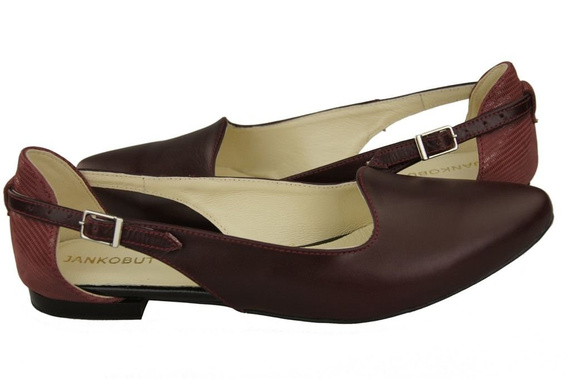 Dámská obuv Sandály Maroon Natural Leather 127 ElitaBut