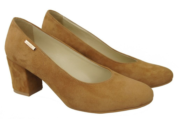 Dámská obuv Červené semišové lodičky 125 ElitaBut