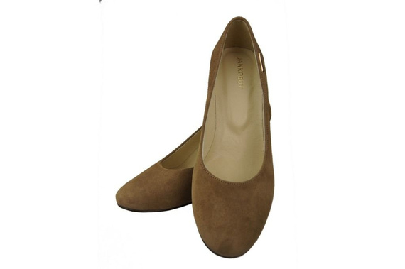 Dámská obuv Olive Natural Leather Suede pumps 125 ElitaBut