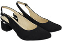 Dámské sandály z přírodní semišové kůže Black Elegance and Comfort 196 Od ElitaBut