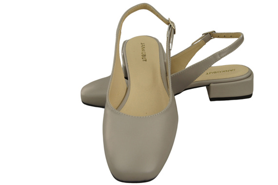 Dámská obuv Sandály Bright Ash Flat Heel Natural Leather 206 ElitaBut