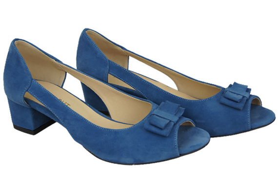 Dámská obuv Modrá semišová přírodní kůže Sandály 145 Z ElitaBut