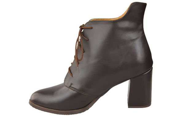 Obuv Dámské boty Chocolate Lace-up Winter Natural Leather 174 Z ElitaBut