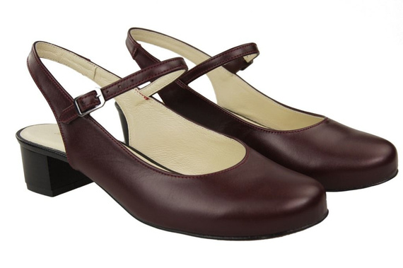 Dámský sandál Maroon Natural Leather 108 ElitaBut