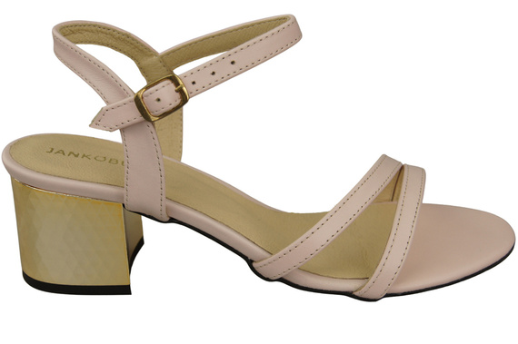 Dámská obuv Powder Pink Natural Leather 197 Smyslně odhalující sandály na nohy ElitaBut