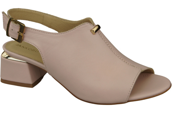 Dámská obuv Sandály Powder pink gold buckle Přírodní kůže 198 ElitaBut