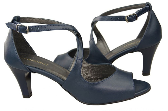 Dámská obuv Navy Blue Sandály Natural Leather 115 ElitaBut