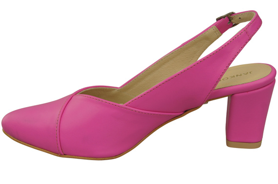 Dámská obuv Fuchsia Stiletto Sandály z přírodní kůže 217 ElitaBut