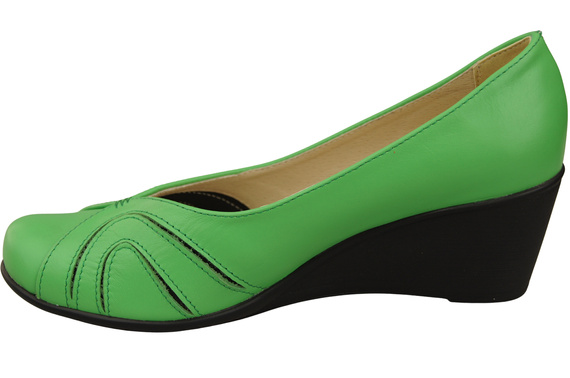 Lime Dámské lodičky se šněrováním z přírodní kůže 828 ElitaBut