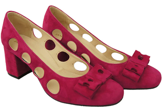 Dámská obuv Fialové lodičky z přírodní semišové kůže 182 ElitaBut