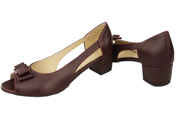 Dámská obuv Sandály Maroon Natural Leather 145 ElitaBut