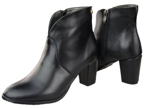 Dámské kozačky černé Jaro/Podzim přírodní kůže 152 L ElitaBut