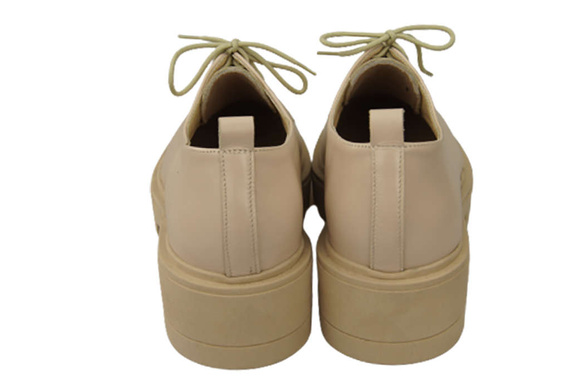 Obuv Dámské šněrovací boty Cappuccino Bright Leather Natural 180 ElitaBut