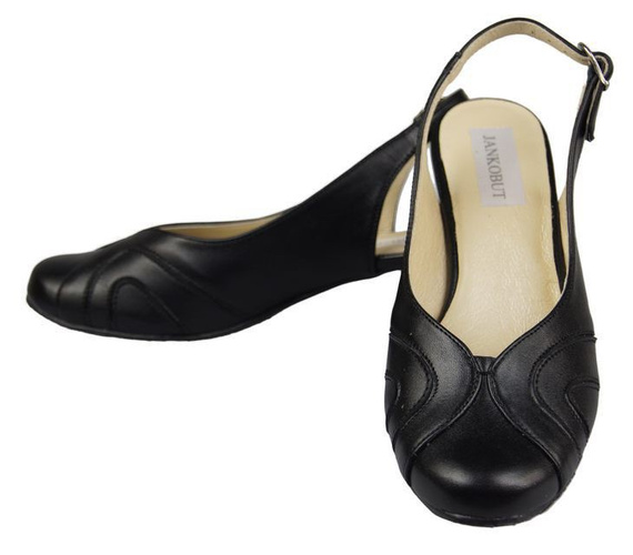 Dámská obuv Přírodní kůže Sandály Black 842 ElitaBut