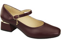 Dámská obuv Strap pumps Maroon Natural Leather 202 ElitaBut