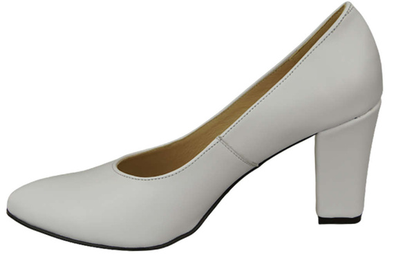 Dámská obuv White Natural Leather pumps 170 ElitaBut