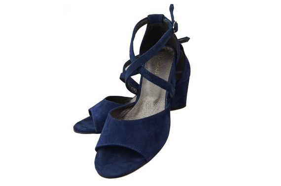 Dámská obuv Sandály Námořnická modrá semišová kůže 111 ElitaBut