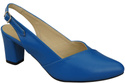 Dámská obuv Modré sandály na podpatku Přírodní kůže 217 ElitaBut