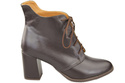 Obuv Dámské boty Chocolate Lace-up Winter Natural Leather 174 Z ElitaBut