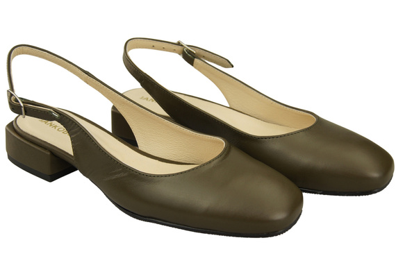 Dámská obuv Olive Sandály na plochém podpatku Přírodní kůže 206 ElitaBut