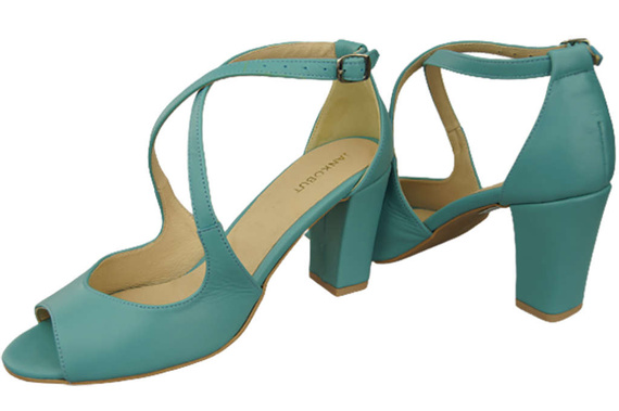 Dámská obuv Tyrkysové sandály Přírodní kůže 186 ElitaBut
