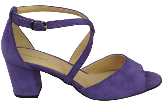 Dámská obuv Sandály Fialová přírodní kůže Semiš 111 ElitaBut