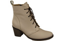 Dámské boty Cappuccino Bright lace-up Zimní přírodní kůže 188 Od ElitaBut