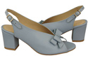 Dámské sandály Light Blue Faced Leather 148 L ElitaBut