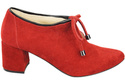 Dámská obuv Červená obuv Přírodní kůže velur 183 ElitaBut