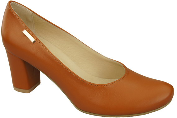 Klasické dámské kožené boty s mandlovým nártem 201 ElitaBut