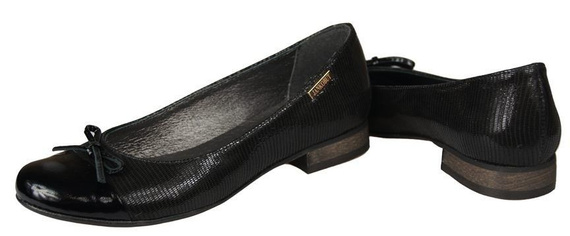 Dámské baletní boty Natural leather Black 873 ElitaBut
