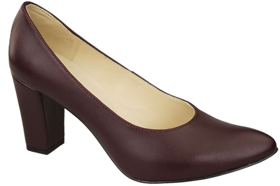 Dámská obuv Maroon Natural Leather pumps 170 ElitaBut