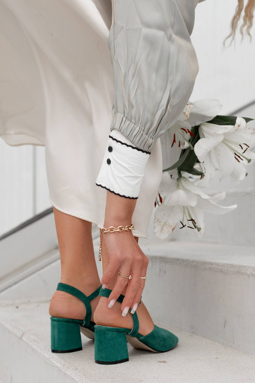 Dámská obuv Malachite Natural Leather Suede Sandals 185 ElitaBut