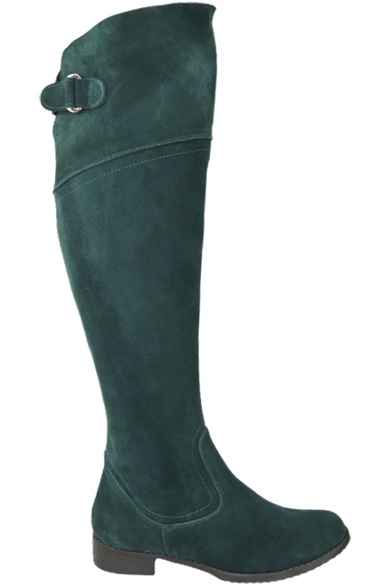 Dámské boty Malachite Musketeers Vysoké nad kolena z přírodní kůže Velour 154 ElitaBut