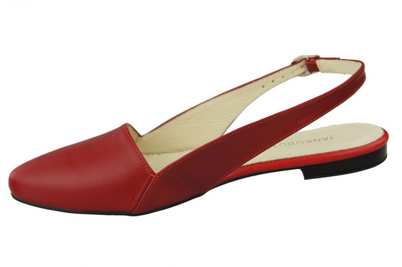 Obuv Dámské sandály Červená přírodní kůže 996 ElitaBut