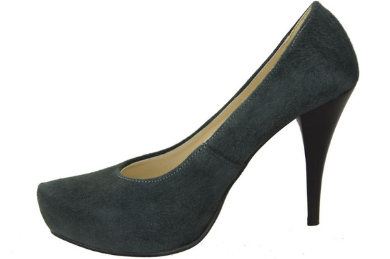 Dámská obuv Dámské lodičky Graphite Suede Natural Leather 644 ElitaBut