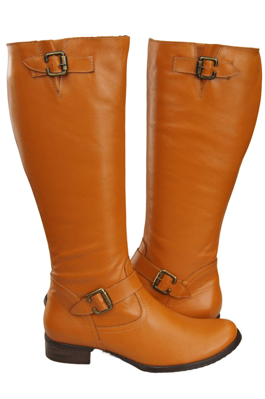 Obuv Dámské boty z přírodní kůže Červená 747 ElitaBut